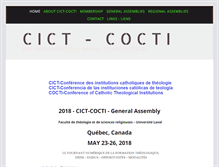 Tablet Screenshot of cict-cocti.org